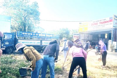 Trường Mầm non EaLê hưởng ứng xây dựng trường xanh- sạch- đẹp an toàn